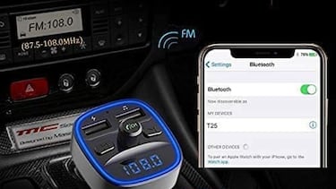 Tus viajes en coche, mejor con este transmisor FM con bluetooth