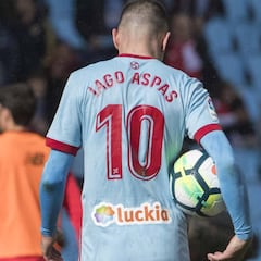 Iago Aspas no sólo rinde arriba