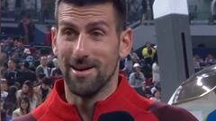 El adiós de Djokovic a Nadal en TV ya es eterno: Nole se emociona y deja una frase histórica