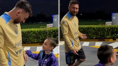 Messi bursts out laughing at kid’s outrageous goal celebration request