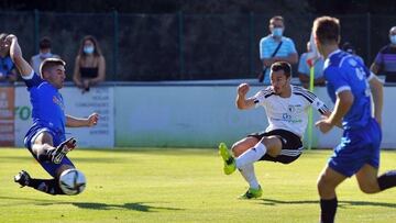 Imagen del partido entre el Burgos Promesas y el Laredo