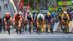 Peter Sagan lanza el sprint durante el Santos Tour Down Under People&#039;s Choice Classic de 2018.