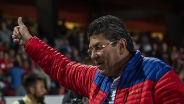 Fidel Kuri durante un partido de los Tiburones Rojos de Veracruz.