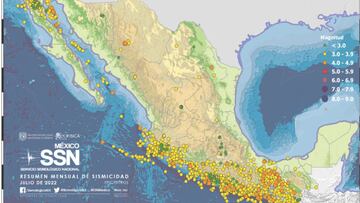 Sismos en México