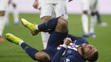 Kylian MBAPPE of Paris during the French cup, semi final football match between Olympique Lyonnais and Paris Saint-Germain on March 4, 2020 at Groupama stadium in Decines-Charpieu near Lyon, France - Photo Romain Biard / Isports / DPPI
 
 
 04/03/2020 ONL