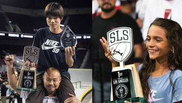 Yuto Horigome y Rayssa Leal ganan la Street League Skateboarding Los Angeles 2019 de skate.