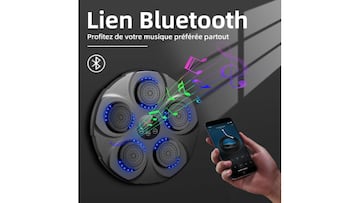 Máquina musical de boxeo con bluetooth disponible en Amazon.