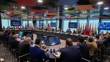 29/03/19 Asamblea de Clubes celebrada LaLiga JAVIER TEBAS RUBIALES