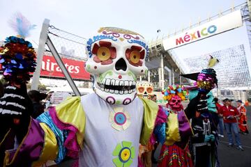 El día de muertos se vivió previo al Gran Premio de México