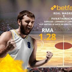 Real Madrid vs. Panathinaikos BC: horario, TV, estadísticas, clasificación y pronósticos