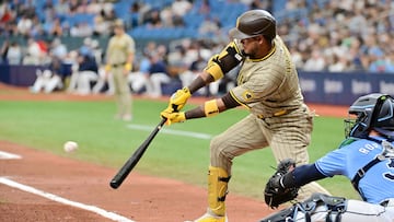 Desde el juego de estrellas Luis Arráez sólo ha sido ponchado en un par de ocasiones.