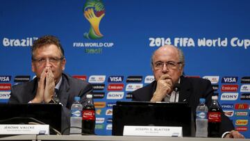 Sepp Blatter y Jerome Valcke.