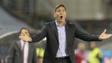 Berizzo, durante el partido.