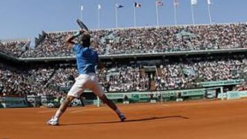 <b>EL REY DE LA CHATRIER. </b>La pista principal de Roland Garros, la Philippe Chatrier, volvió a rendirse a un Rafa Nadal que pudo con Soderling y ya está en semifinales.