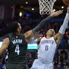 Resúmenes y resultados de la jornada NBA: Westbrook da el 5º triunfo consecutivo a OKC