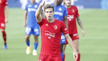 Iñigo Pérez, en un partido con Osasuna.