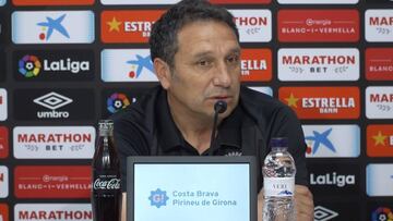 Eusebio, en la rueda de prensa previa al duelo entre Girona y Atl&eacute;tico.