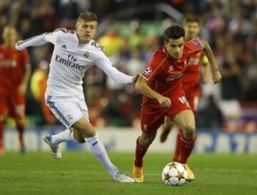 Philippe Coutinho y Toni Kroos.
