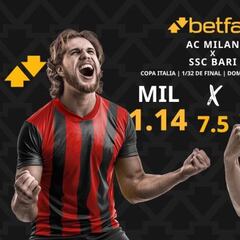 AC Milan vs. SSC Bari: horario, dónde ver, cuadro y pronósticos