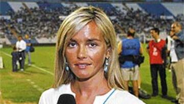 <b>TODA UNA PROFESIONAL.</b> La guapa periodista Eva Turégano, que trabaja en Antena 3, se ha hecho con un hueco en el periodismo deportivo.