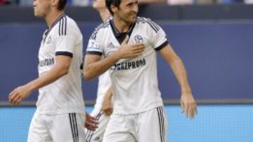 Raúl González, en el partido homenaje que organizó el Schalke.