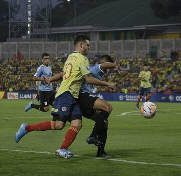 La Selección Colombia cayó 1-3 ante Uruguay en el último encuentro del Torneo Preolímpico y se quedó sin cupo a los Juegos Olímpicos