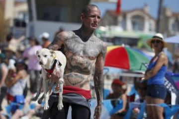 Surf Dog Contest en California.