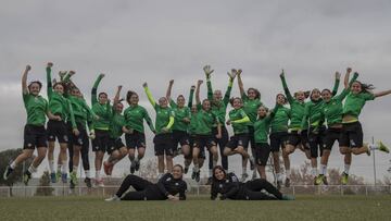 El Betis Femenino esta semana preparando el derbi ante el Sevilla.