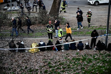 Accidente de tranvía en Milán.