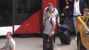 Un funeral en Barajas: la cara de Hazard representa perfectamente el sentir madridista hoy