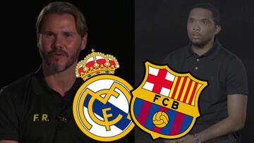 Redondo, Eto'o, Kluviert... definen El Clásico entre Madrid y Barça