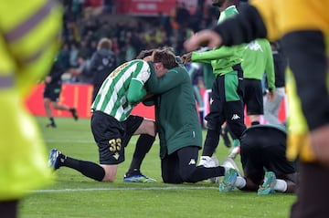 Miranda anotó el penalti que le dio la victoria al Betis en el final de la Copa del Rey.