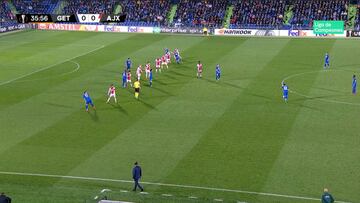 Imaginen el pecho henchido de Bordalás: el 1-0 del Geta contra la 'defensa suicida' del Ajax