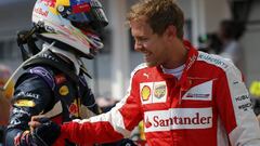 Ricciardo y Vettel.