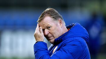 Koeman, durante un entrenamiento.