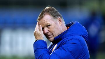 Koeman, durante un entrenamiento.