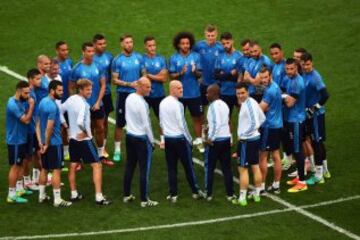 Último entrenamiento del Real Madrid antes de la final.