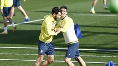 12/02/21  VILLARREAL  ENTRENAMIENTO 
 GERARD , PEDRAZA