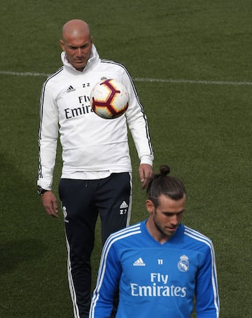 El Real Madrid entrena antes del partido en Leganés