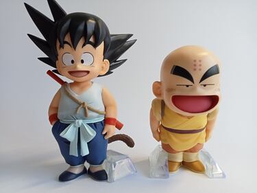 Un hérculeo Mutenroshi junto a los Goku y Krillin más entrañables en tres geniales figuras de los inicios de ‘Dragon Ball’