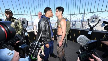 Devin Haney y Ryan García, cara a cara en el Empire State.