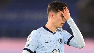 Havertz, durante el partido con el Leicester.