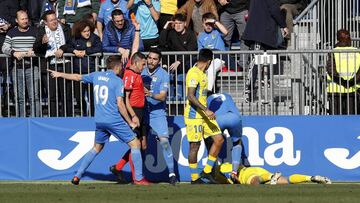 Chico Flores en el momento de la expulsi&oacute;n.