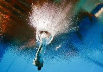 Mundial de natación en Kazan. Tania Cagnotto en la semifinal de salto.