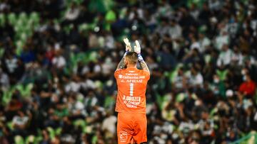 Jonathan Orozco of Tijuana during the game Santos vs Tijuana, corresponding to day 10 of the Torneo Clausura Grita Mexico C22 of Liga BBVA MX, at TSM Corona Stadium, on March 13, 2022.
<br><br>
Jonathan Orozco de Tijuanadurante el partido Santos vs Tijuana, correspondiente a la jornada 10 del Torneo Clausura Grita Mexico C22 de la Liga BBVA MX, en el Estadio TSM Corona, el 13 de Marzo de 2022.