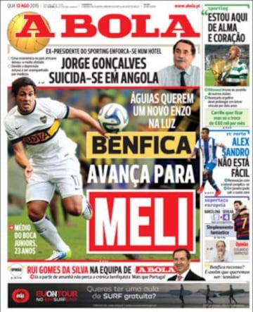 Portadas de la prensa deportiva