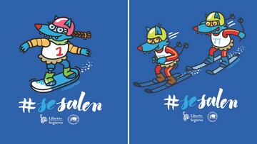 'Wolf' caracterizado como Astrid Fina y Jon Santacana con Miguel Galindo.