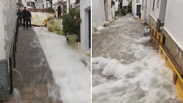 Estremecedora secuencia en Ubrique Alto que nos recuerda a la DANA: una riada atraviesa el pueblo