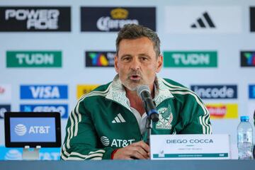 Diego Cocca, durante su primera conferencia de prensa como entrenador de la Selección Mexicana de Fútbol.