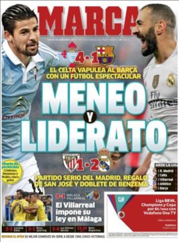 Portadas de la prensa deportiva